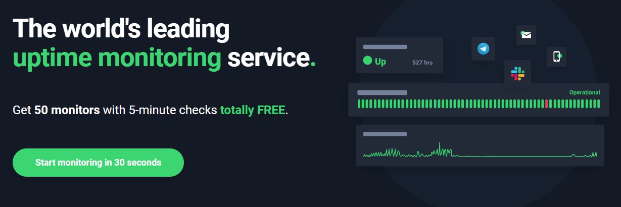 uptimerobot web site monitoring